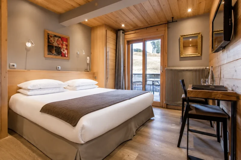 Double Confort · 20 m² · 2 personnes, côté pistes